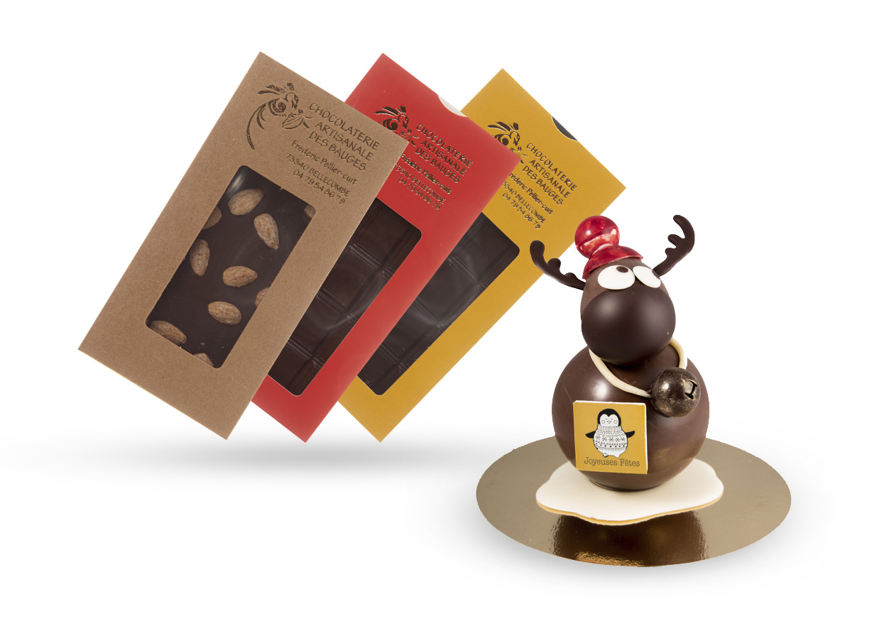 tablettes et chocolat de Noël